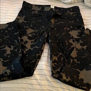 GAP Women's Black and antique gold stretch skinny ankle pants 4 new